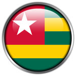 Togo Flag glossy button