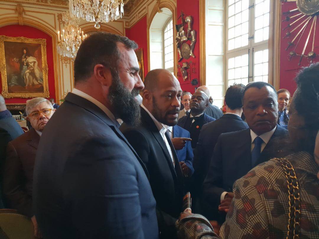 Hervé Diaz et le président de la République du Congo : Son Excellence Monsieur Sassou-Nguesso
