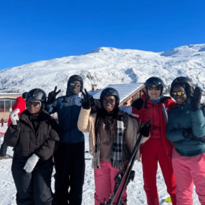 Photo de nos étudiants au ski
